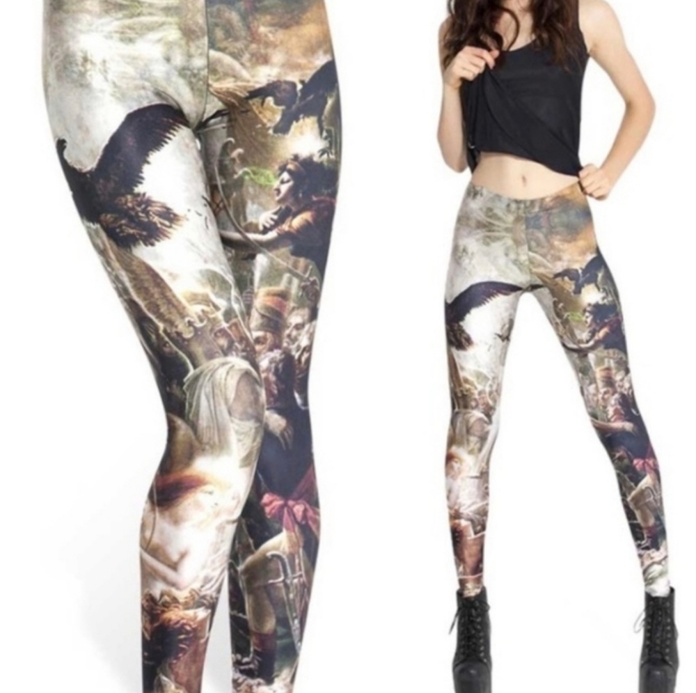 Blackmilk Multi-Color Printed Leggings